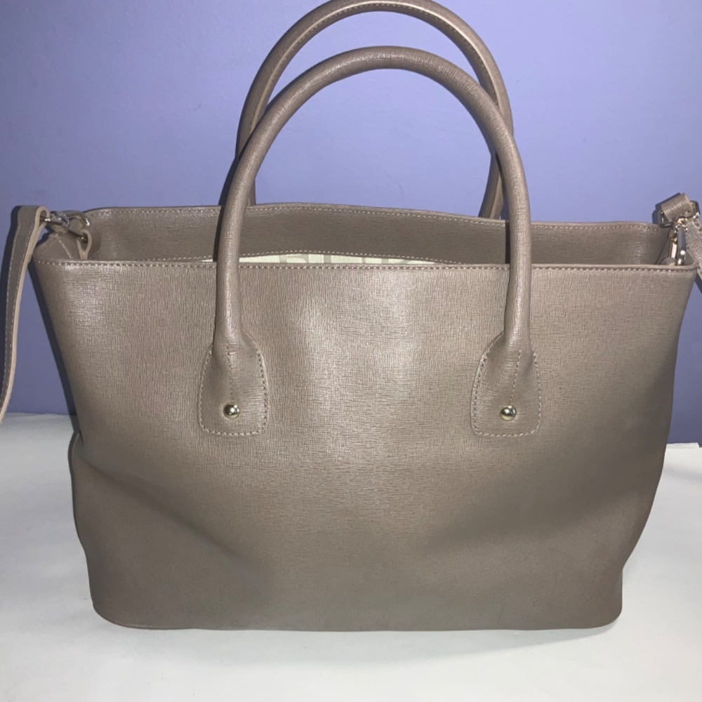Furla textured leather tote shoulder bag with crossbody strap - Picture 5 of 8